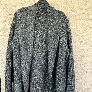 Talbots Gray Marl Cardigan Sweater
